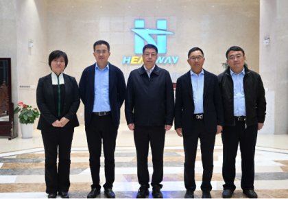 崂山区委书记张元升一行到122cc太阳成官方网站走访调研